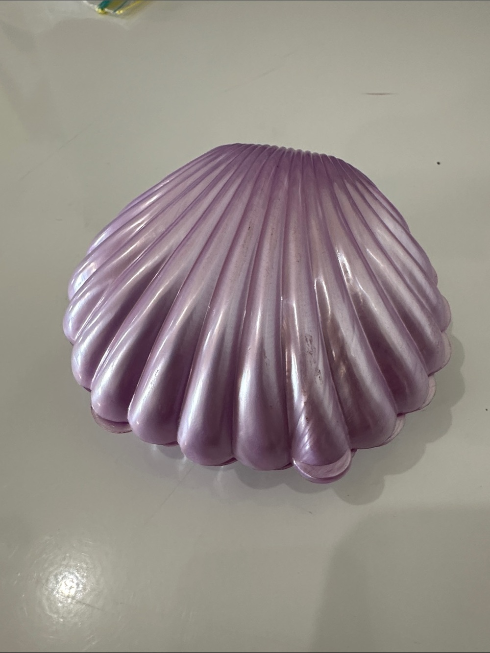 Iridescent Purple Shell Trinket Box